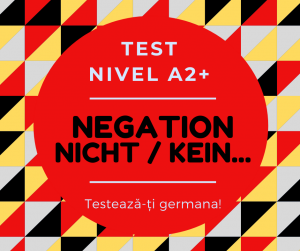 Negation Nicht / Kein / Rumänisch Deutsch