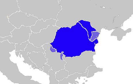 die rumänische Sprache als Amtssprache und anerkannte Minderheitensprache, Quelle wikipedia, gemeinfrei